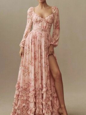 strapless open back dress Glenda V-neck Maxi Sweater Dress main image 1